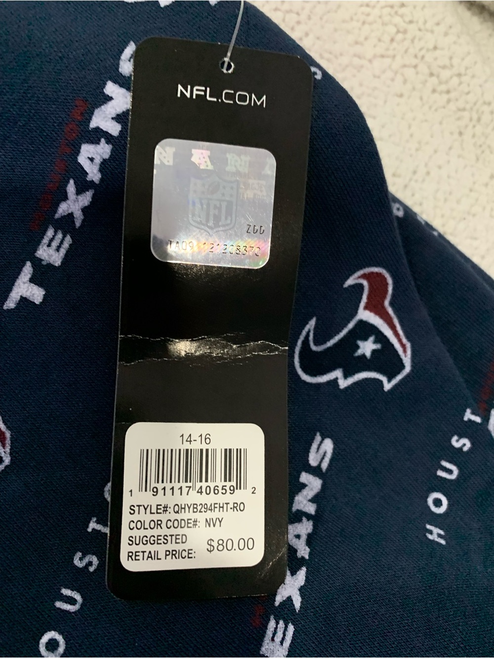 Houston Texans Navy NFL Pullover Hoodie